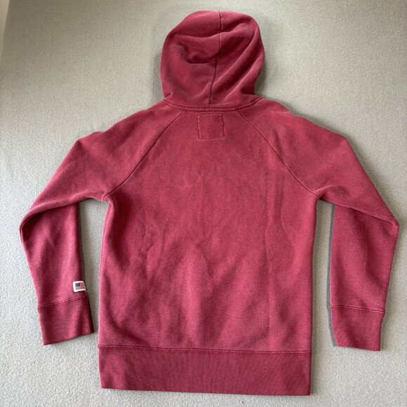 Y2K Hollister Hoodie XS Burgundy Pullover Sweatshirt USA California Embroidered - Picture 12 of 16
